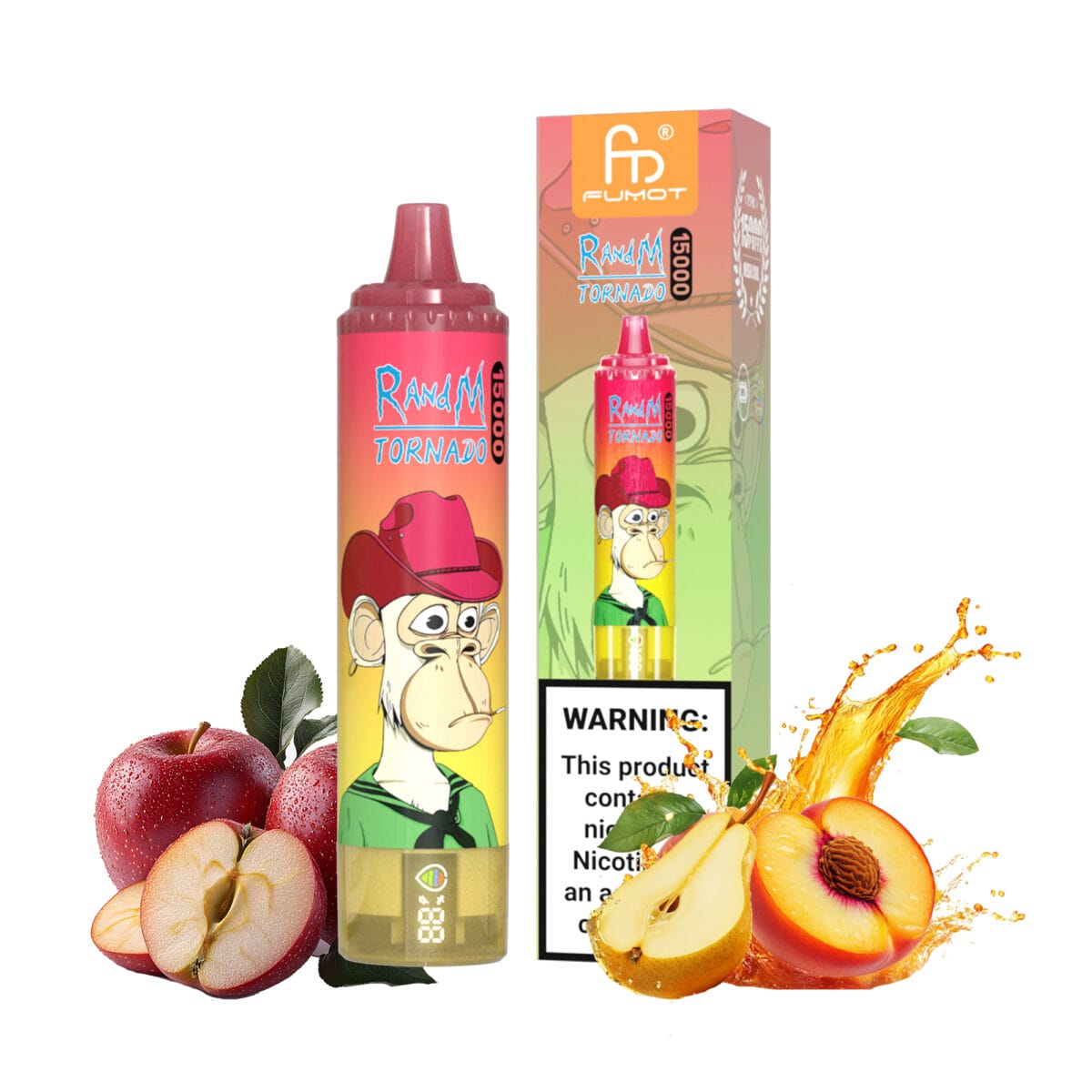 Apple Peach Pear randm tornado 15000 vapes wholesale