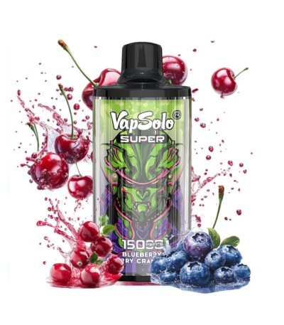 BLUEBERRY CHERRY CRANBERRY Vapsolo Super 15000 puffar 15k