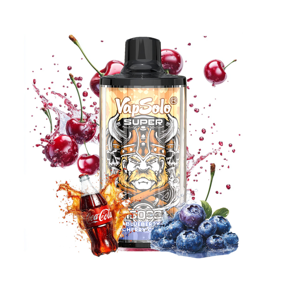 BLUEBERRYCHERRY COLA Vapsolo Super 15000 puffs 15k