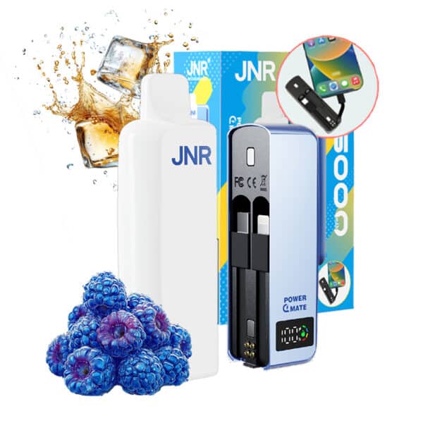 Blue Razz Ice JNR POWER MATE 30000 Puffs 30k 5000mah
