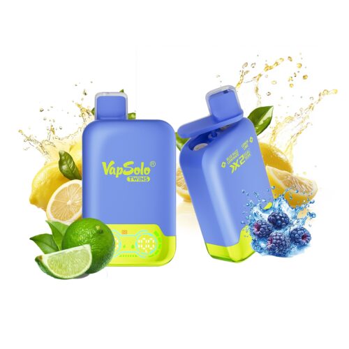 Blue Razz Lemonade & Lemon Lime Vapsolo Twins 20000 Puffs 20k Two Different Flavors Vapes Vapsolo Twins 20000 Puffs 20k Two Different Flavors Vapes