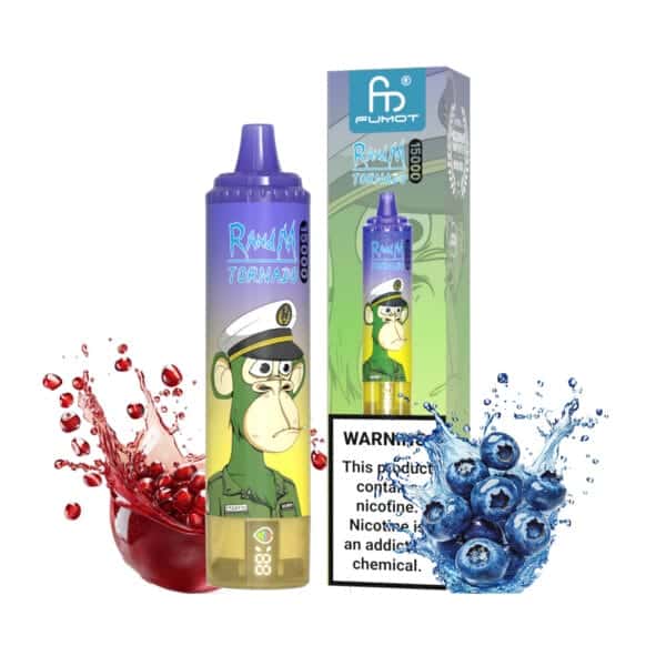 Blueberry Pomegranate randm tornado 15000 vapes wholesale