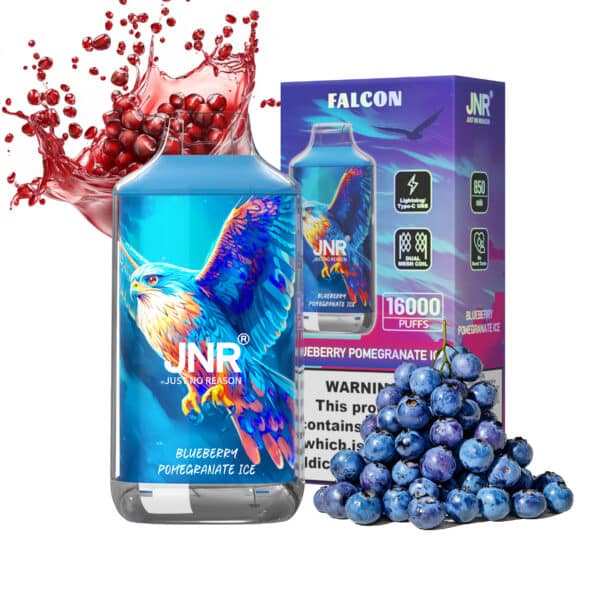 Blueberry pomegranate ice puff jnr falcon 16k 16000 puffs