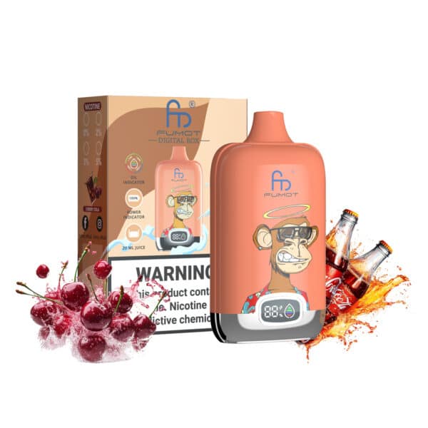 Cherry Cola randm tornado Digital Box 12000 puffs