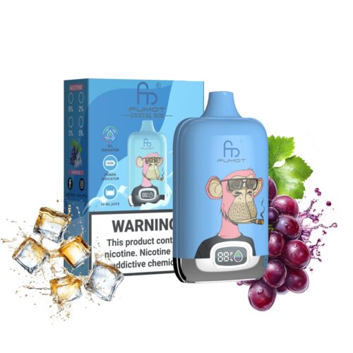 Grape Ice randm tornado Ψηφιακό κουτί 12000 ρουφηξιές