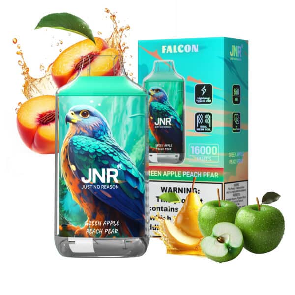 Green Apple Peach Pear puff jnr falcon 16k 16000 puffs