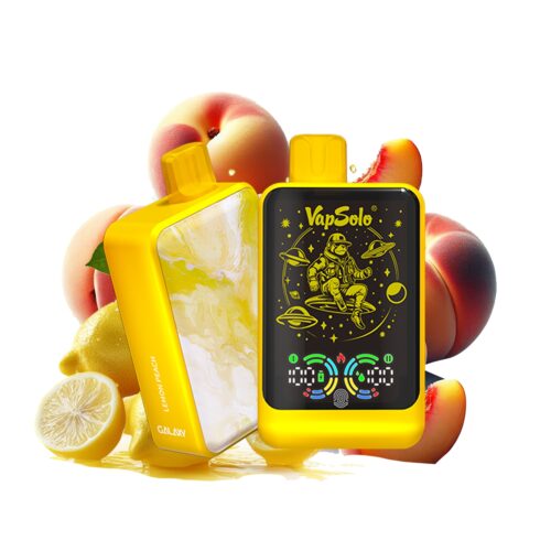Λεμόνι ροδάκινο vapsolo galaxy 30000 Puffs 30k
