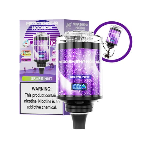 Mega Shisha Hookah 100k Grape Mint