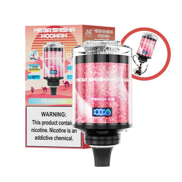 Mega Shisha Hookah 100k Peach Ice