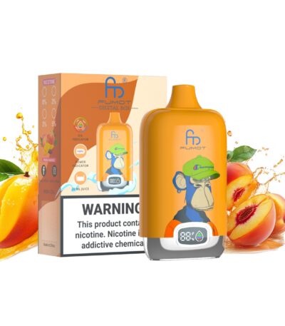 Ψηφιακό κουτί ροδάκινου Mango randm tornado 12000 ρουφηξιές
