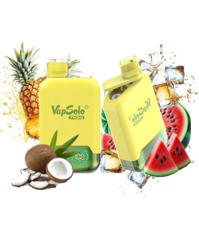 Ananas kokosnöt & vattenmelon is Vapsolo Twins 20000 Puffs 20k Två olika smaker Vapes
