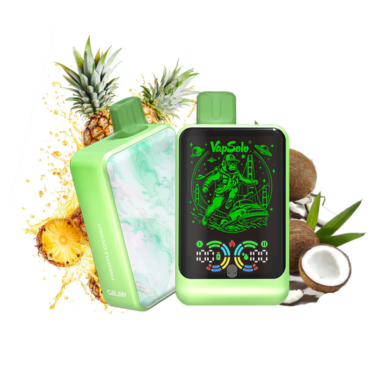 Pineapple coconut vapsolo galaxy 30000 Puffs 30k