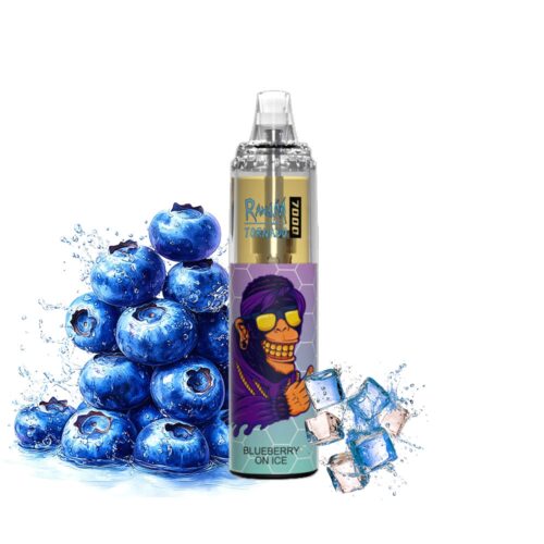 RandM Tornado 7000 Puffs Blueberry On Ice