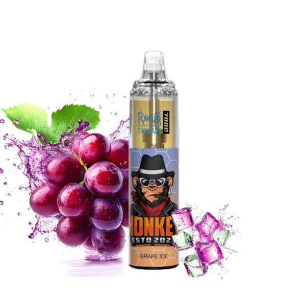 RandM Tornado 7000 Puffs Hielo Uva