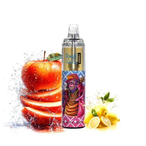 RandM Tornado 7000 Puffs Rød Æble Citron