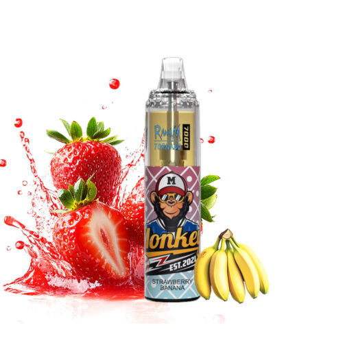 RandM Tornado 7000 Puffs Strawberry Banana