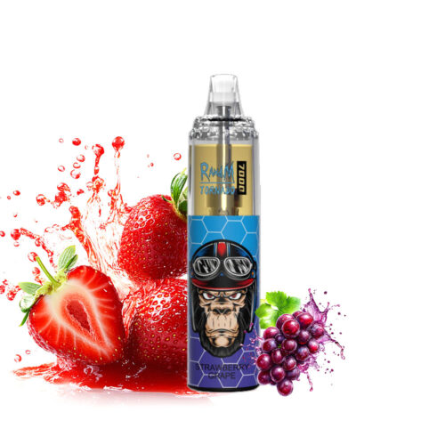 RandM Tornado 7000 Puffs Jordgubb Druva
