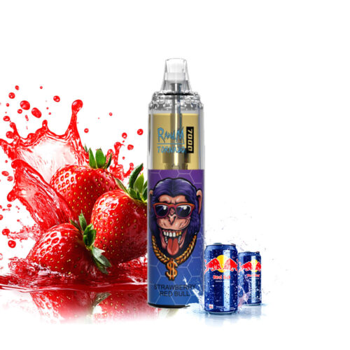 RandM Tornado 7000 Puffs Jordgubb Red Bull