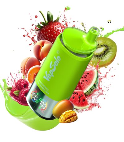 Raspberry Watermelon & Mango Peach & Strawberry Kiwi Vapsolo Triple 30000 Puffs 30k 3in1 Flavor