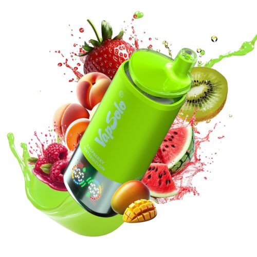 Hindbær Vandmelon & Mango Fersken & Jordbær Kiwi Vapsolo Triple 30000 Puffs 30k 3in1 Smag