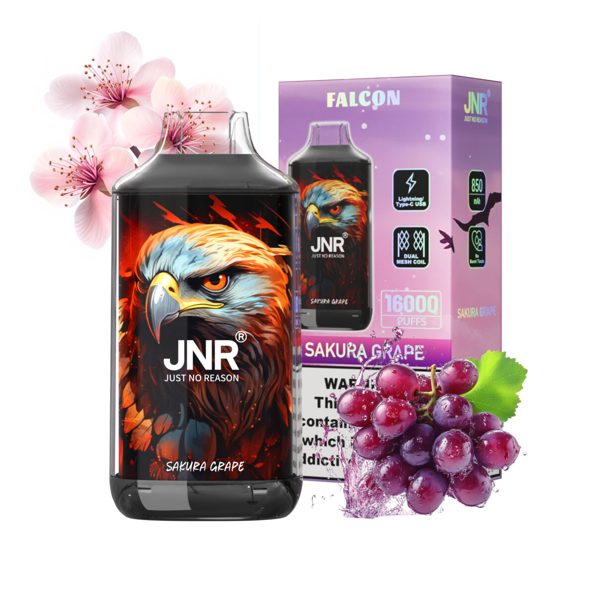 Sakura Grape puff jnr falcon 16k 16000 puffs