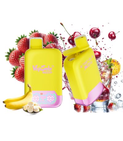 Strawberry Banana & Fizzy Cherry Vapsolo Twins 20000 Puffs 20k Dwa różne smaki Vapes
