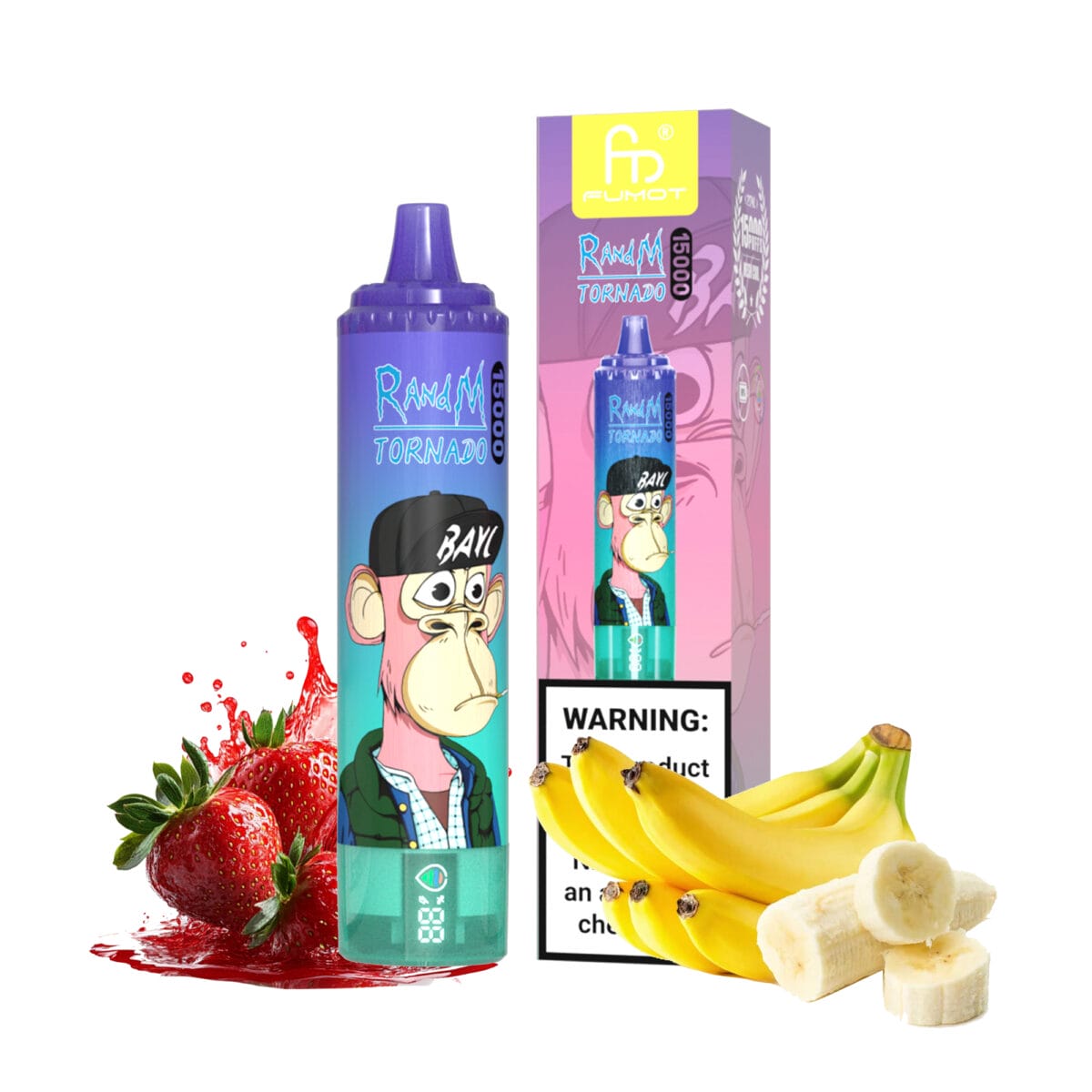 Strawberry Banana randm tornado 15000 vapes wholesale