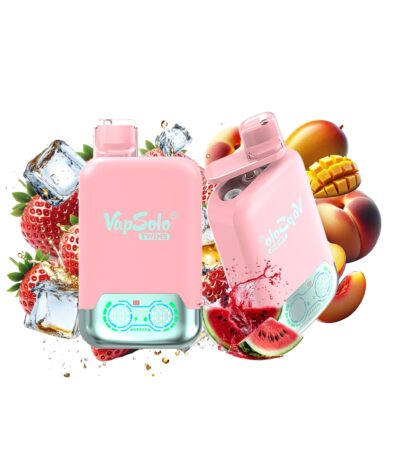 Strawberry Ice & Mango Peach Watermelon Vapsolo Twins 20000 Puffs 20k Dwa różne smaki Vapes