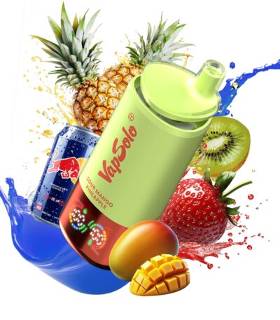 Strawberry Kiwi & Sour Mango Pineapple & Red Bull Vapsolo Triple 30000 Puffs 30k 3in1 Flavor