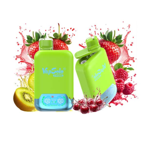 Aardbei Kiwi & Aardbei Framboos Kersenijs Vapsolo Twins 20000 Puffs 20k Twee verschillende smaken Vapes