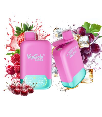 Strawberry Raspberry Cherry Ice & Grape Ice Vapsolo Twins 20000 Puffs 20k Dwa różne smaki Vapes