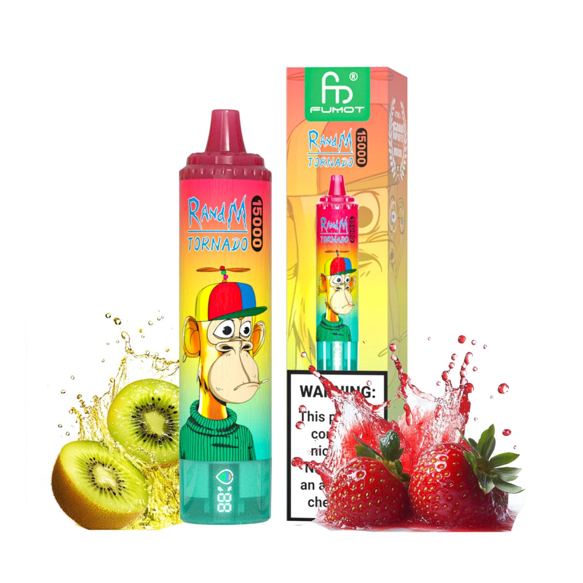 Strawberry kiwi randm tornado 15000 vapes wholesale