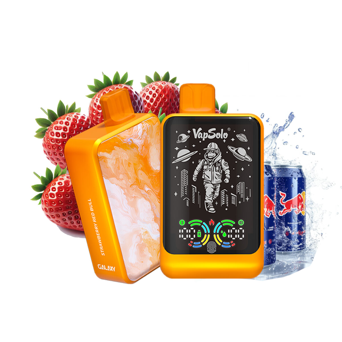 Strawberry redbull vapsolo galaxy 30000 Puffs 30k