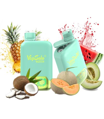 Triple Melon & Pineapple Coconut Vapsolo Twins 20000 Puffs 20k Dwa różne smaki Vapes