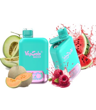 Triple Melon & Raspberry Watermelon Vapsolo Twins 20000 Puffs 20k Dwa różne smaki Vapes
