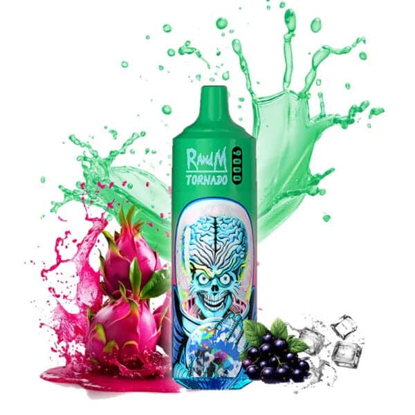 black dragon ice randm tornado 9000 10 kpl:n pakkaus