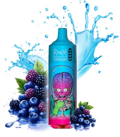 blue razz kush randm tornado 9000 πακέτο των 10