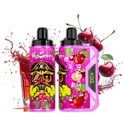 fizzy körsbär Vapsolo Viking 12000 puffar 12k stor puff