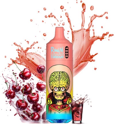 fizzy cherry randm tornado 9000 pakke med 10 stk.