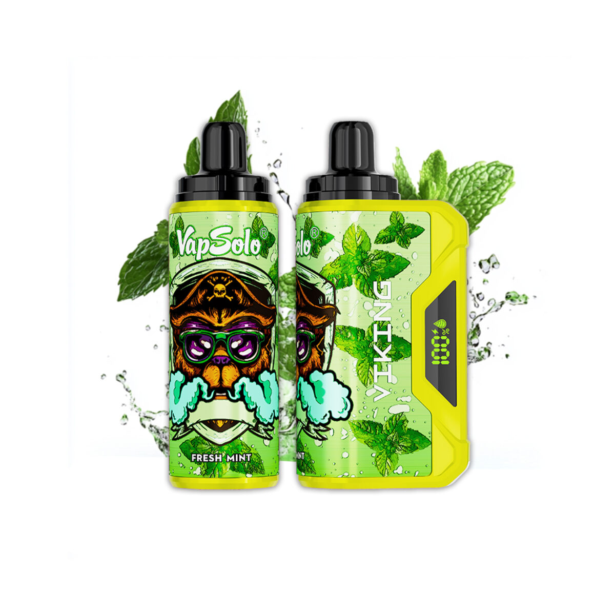 menthe fraîche Vapsolo Viking 12000 bouffées 12k big puff