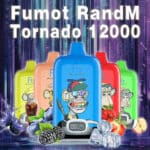 fumot Ψηφιακό κουτί 12000 ανεμοστρόβιλος 12k puffs vapes