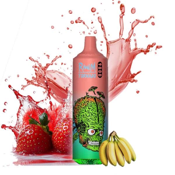 strawberry banana randm tornado 9000 pack of 10