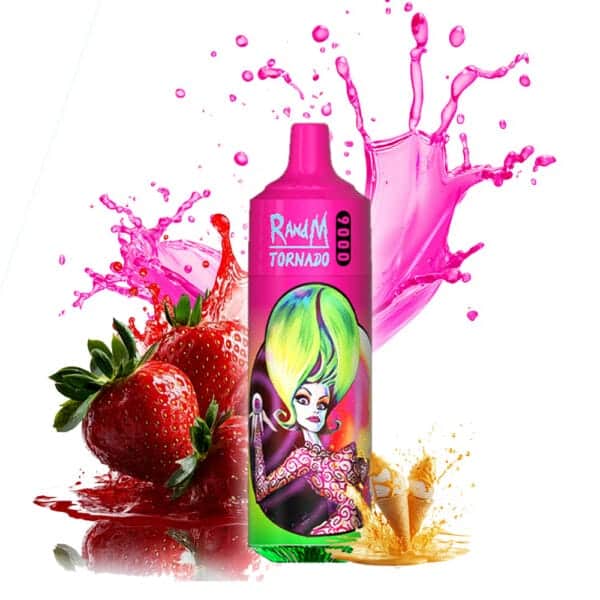 crème à la fraise randm tornado 9000 paquet de 10