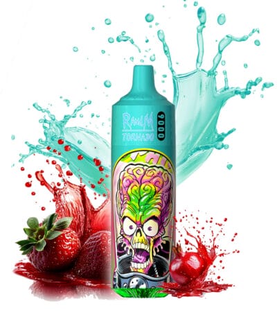fragola melograno randm tornado 9000 confezione da 10 pezzi