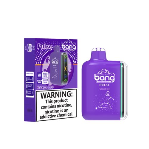 BANG Rocket 18000 puffs Grape Ice BANG Pulse 18k vape