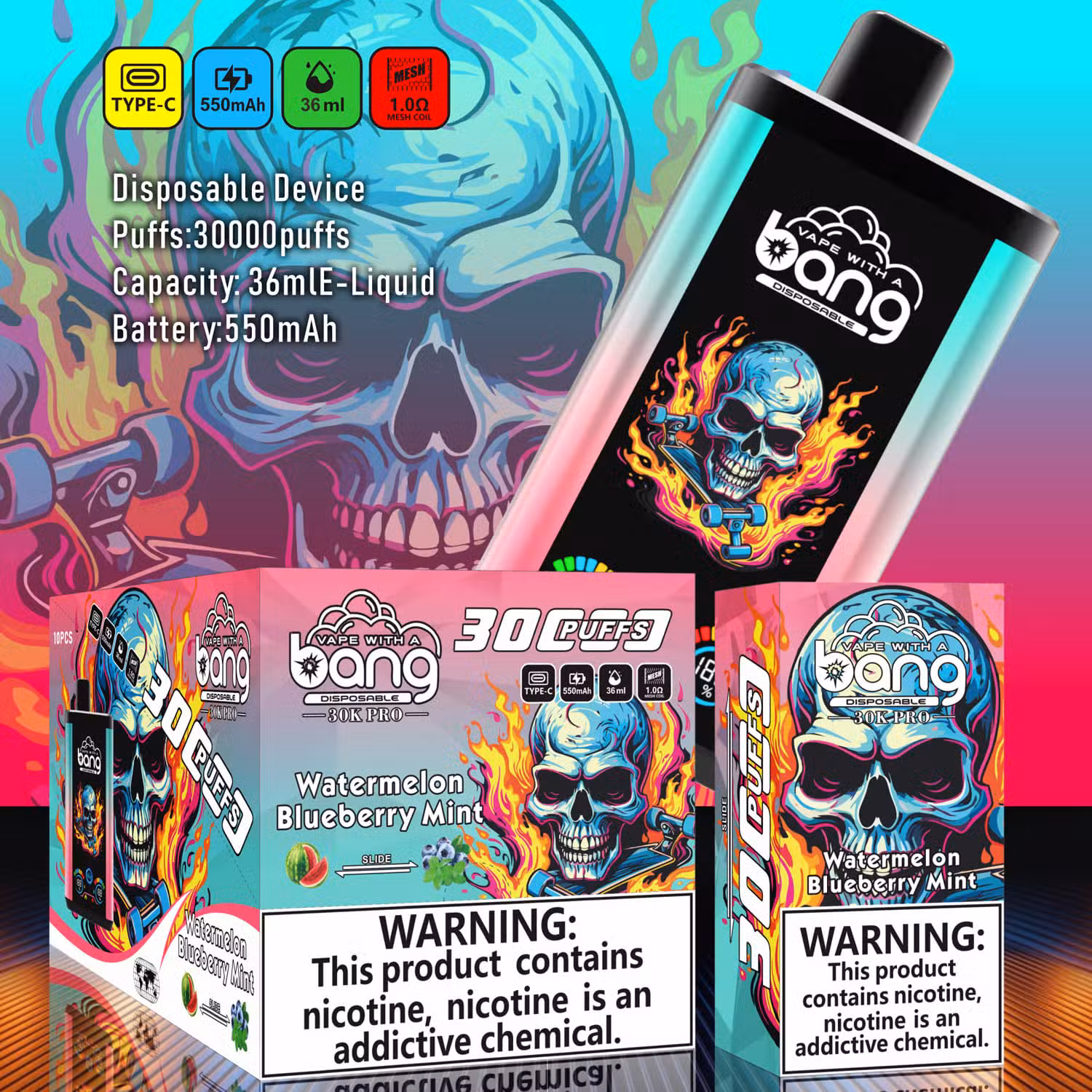 Bang 30k Pro Doppio gusto 30000 Puff Pro Categoria di prodotto