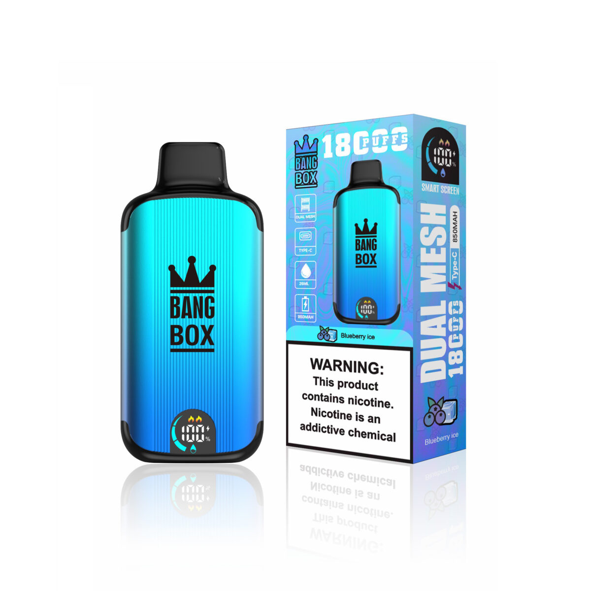 Bang Box 18000 Puffs Vapes Blueberry Ice