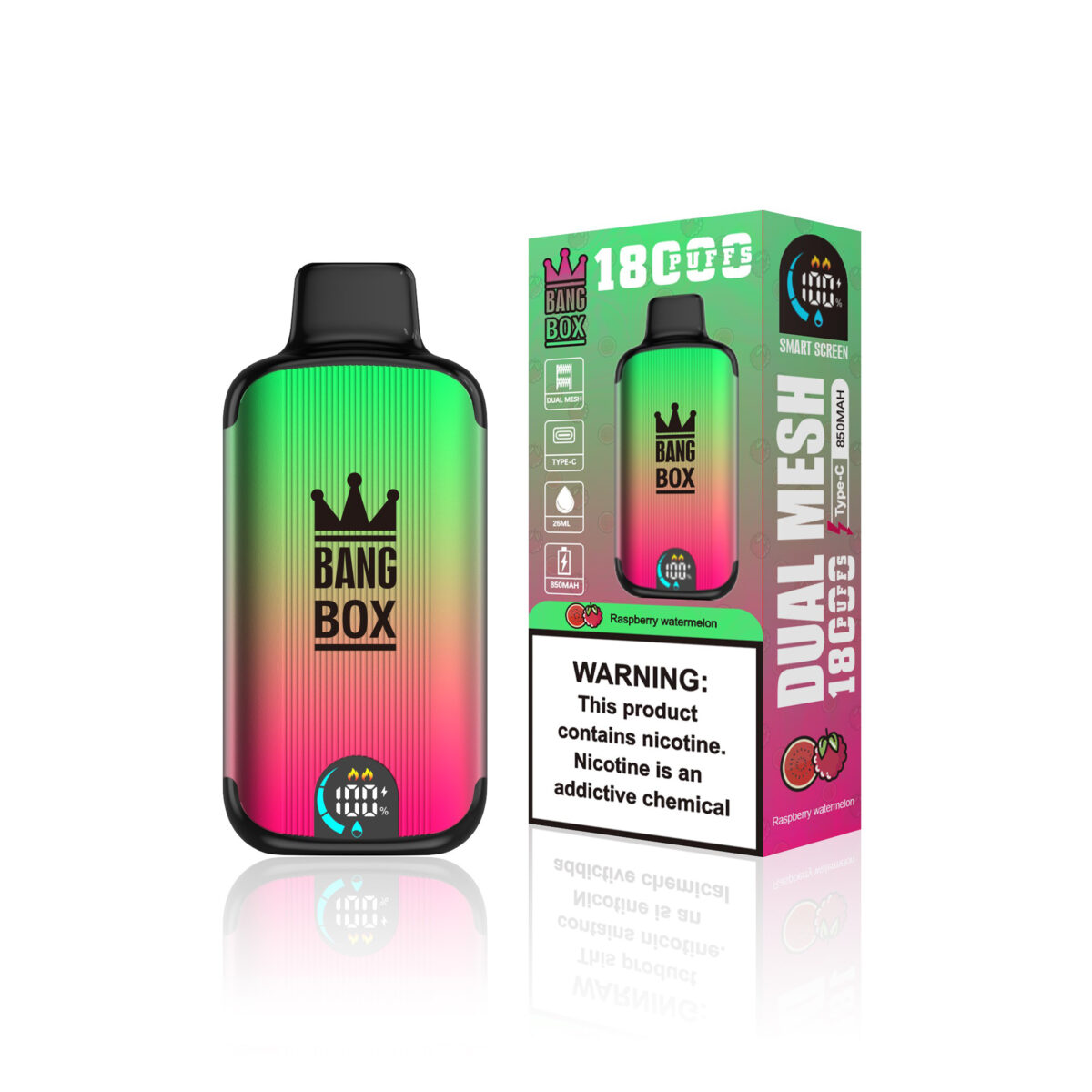 Bang Box 18000 Puffs Vapes Raspberry Watermelon