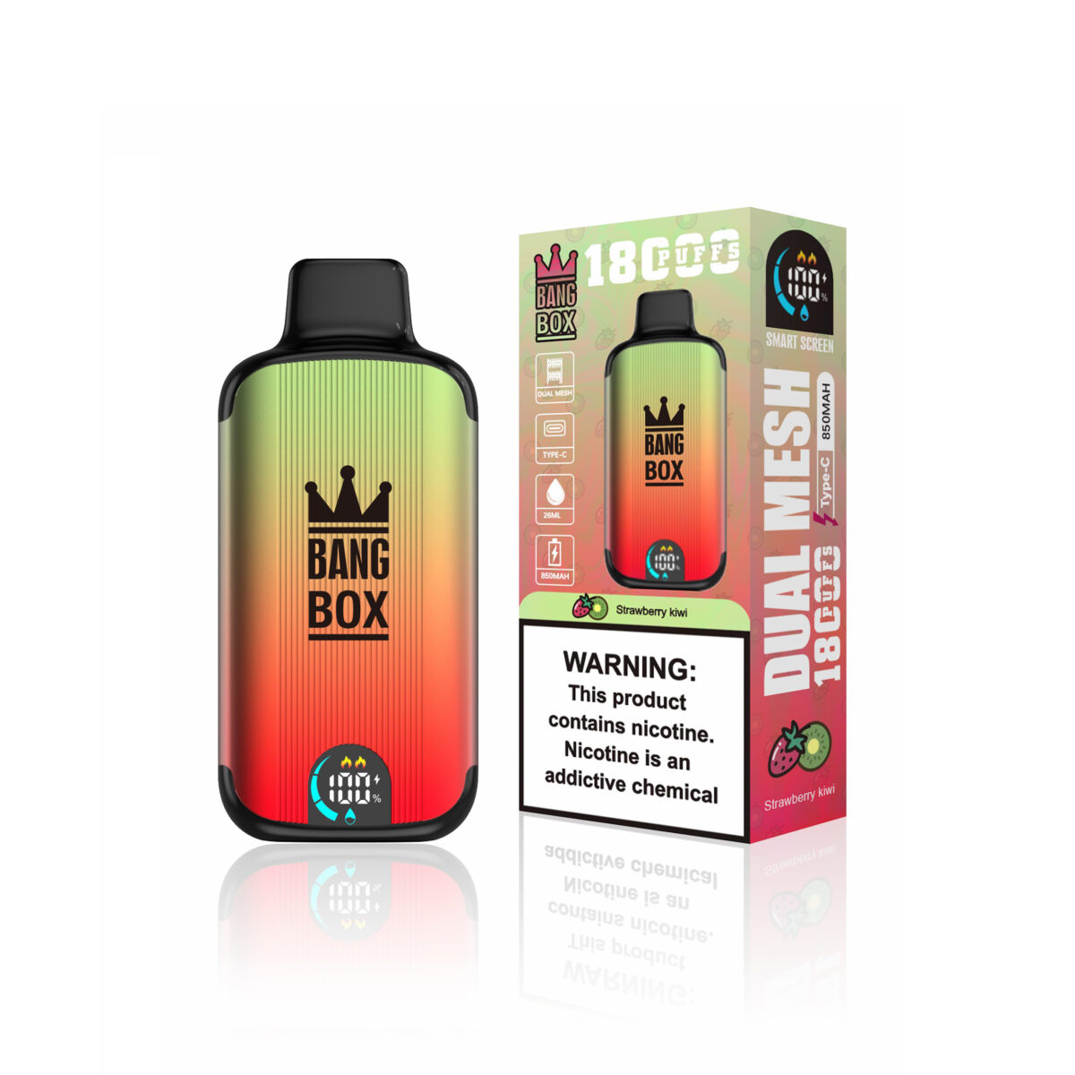 Bang Box 18000 Puffs Vapes Strawberry Kiwi