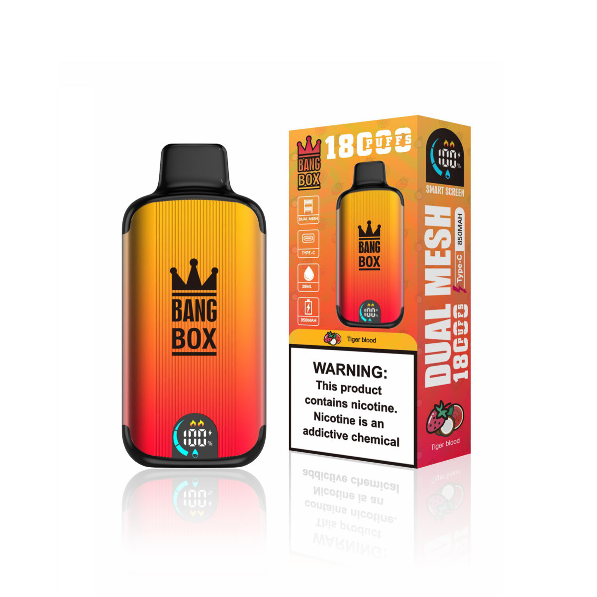 Bang Box 18000 Puffs Vapes Tiger Blood